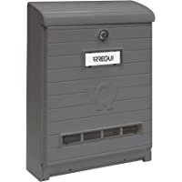 Arregui Mare E1065 Buzón Individual de Plástico de gran resistencia- Gris- Tamaño L (revistas y sobres C4) -41 x 29.5 x…
